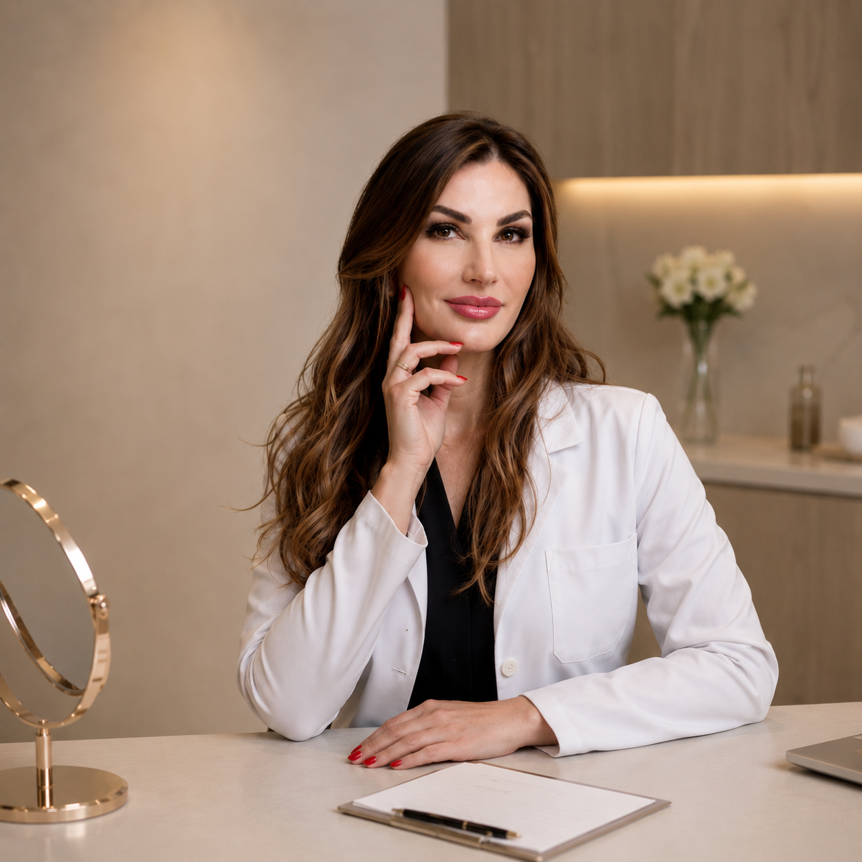 Procedimento de Consulta Dermatológica Clínica em clínica estética de luxo - Dra. Rosy Ronconi